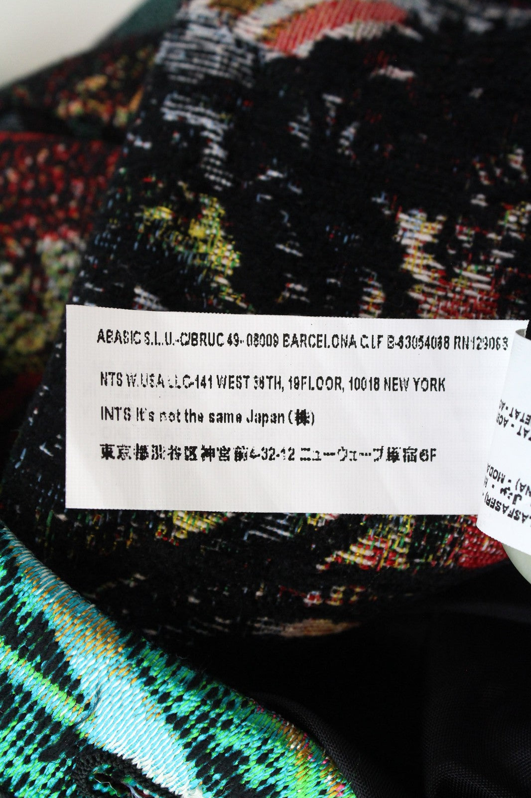 DESIGUAL Natalia WomenS Black Wool Coat EU38 Mid-Length Embroidered Double