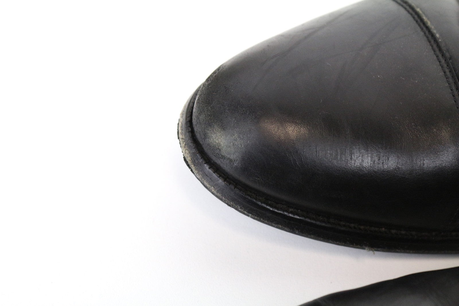 SUITSUPPLY Men's Formal Shoes EU46 Black Leather Lace-Up Classic Low-Top Pair