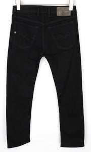 DIESEL Waykee 0886Z Men's Jeans W27/L32 Black Straight Fit Cotton Stretch Boys