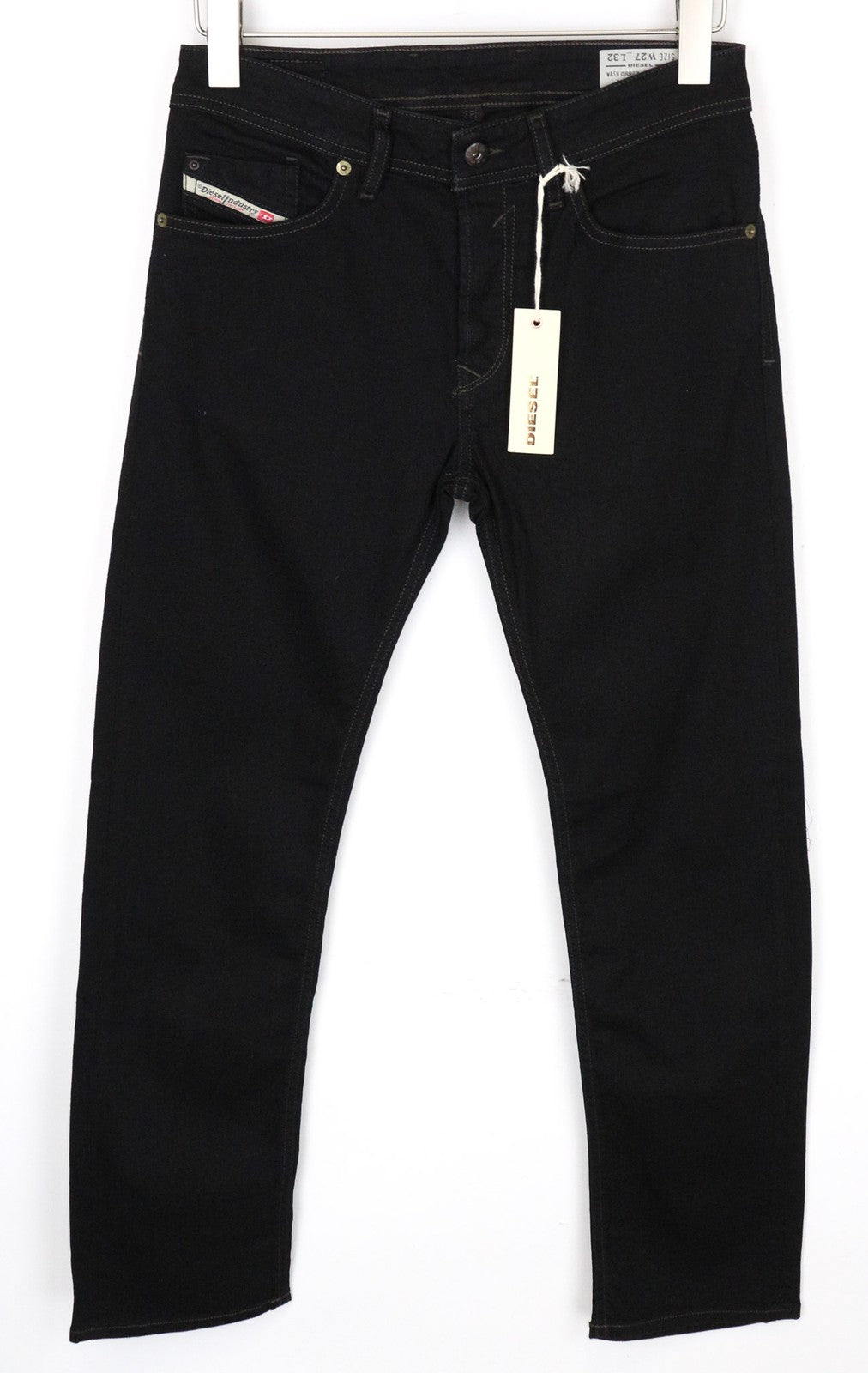 DIESEL Waykee 0886Z Men's Jeans W27/L32 Black Straight Fit Cotton Stretch Boys