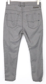 DIESEL Slim-Chino-M-NE 0685E Men's Jeans W28 Grey Sweat Jogg Cotton Stretch Zip