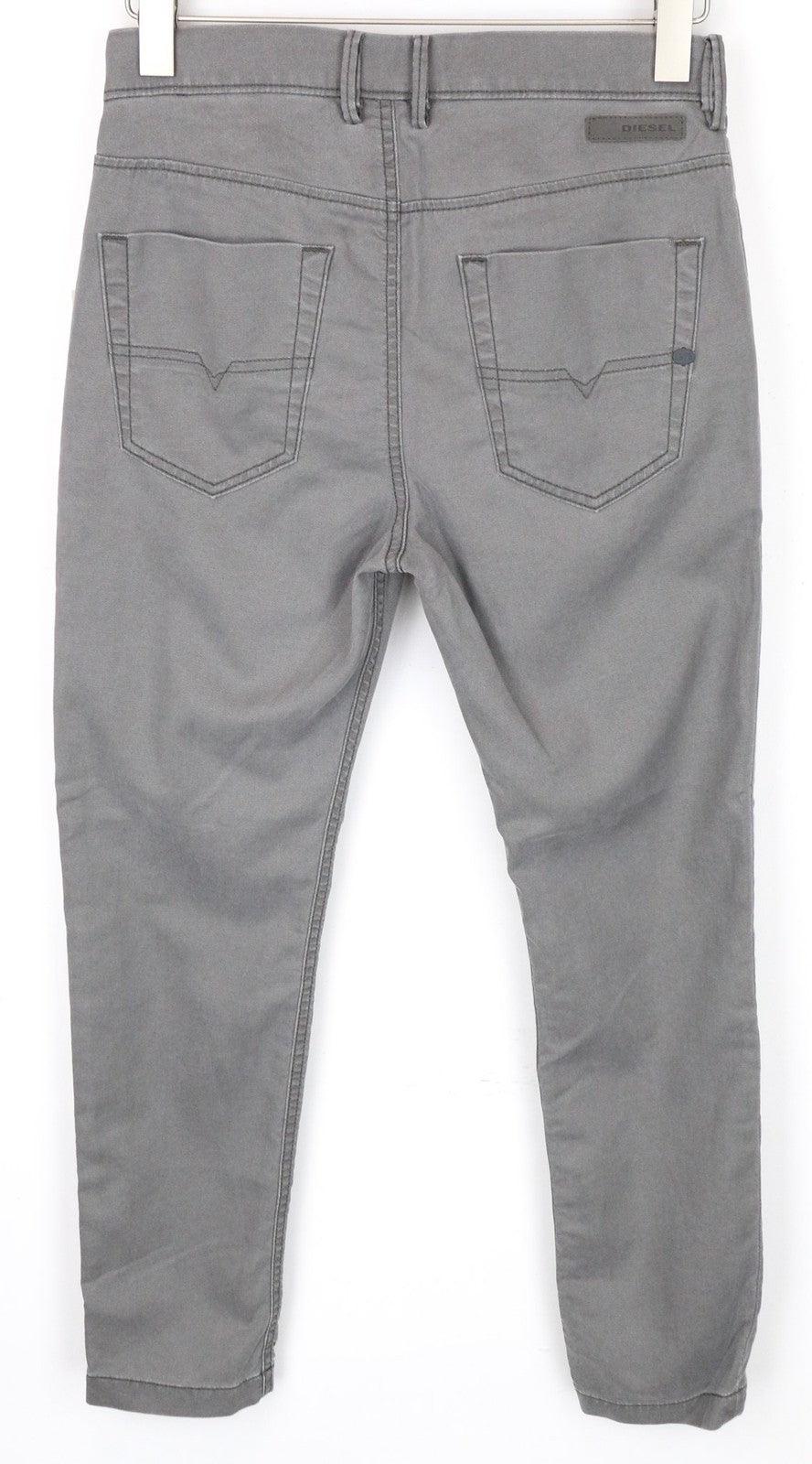 DIESEL Slim-Chino-M-NE 0685E Men's Jeans W28 Grey Sweat Jogg Cotton Stretch Zip