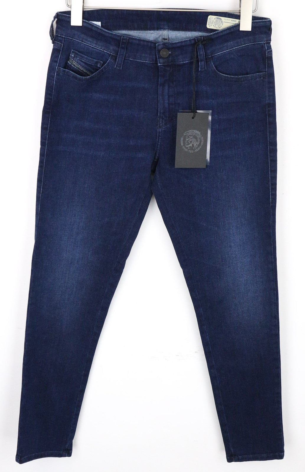 DIESEL Slandy 0890K Women's Jeans W31/L32 Blue Super Slim Skinny Cotton Stretch