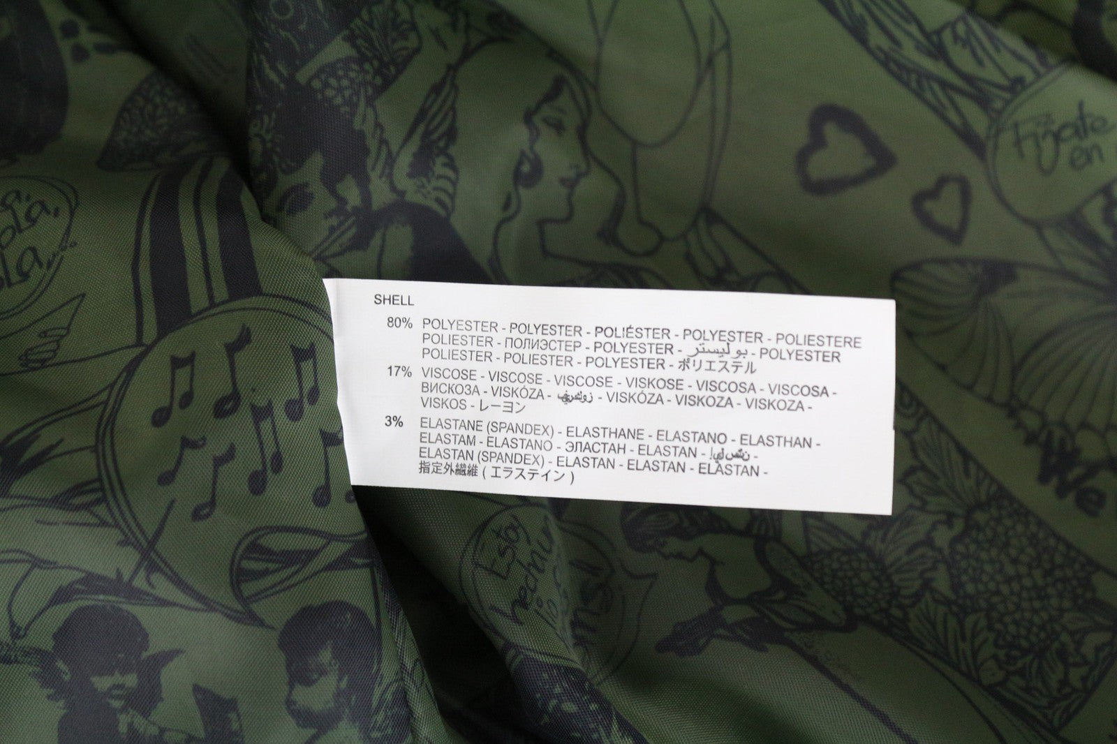 DESIGUAL Madrid Women's Coat 38 Green Belted Single-Breasted Zipped Lined