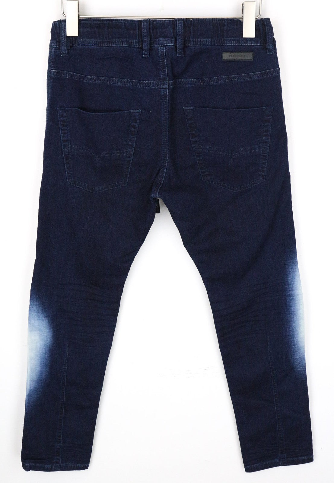 DIESEL Krooley-NE 0687D Men's Jeans W28 Blue Sweat Jogg Slim Carrot Cotton Blend