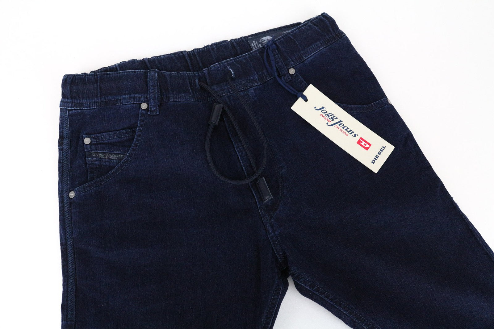 DIESEL Krooley-NE 0687D Men's Jeans W28 Blue Sweat Jogg Slim Carrot Cotton Blend