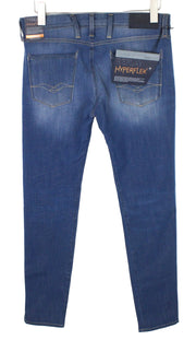 REPLAY Anbass Men's Jeans W30/L34 Blue Slim Fit Cotton Stretch Casual Faded