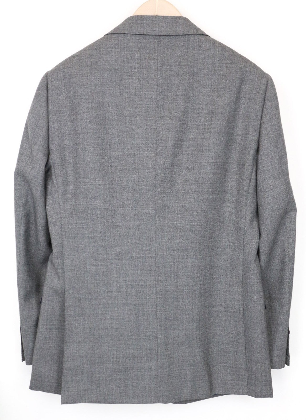 SUITSUPPLY Lazio Men's Blazer UK40R Rustic Tropical Grey Pure Wool Slim Melange