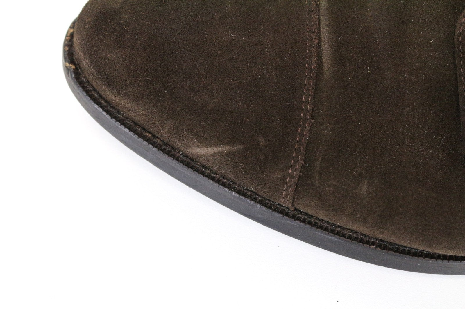 SUITSUPPLY Men's Formal Shoes EU44 Brown Suede Double-Buckle Low-Top Classic