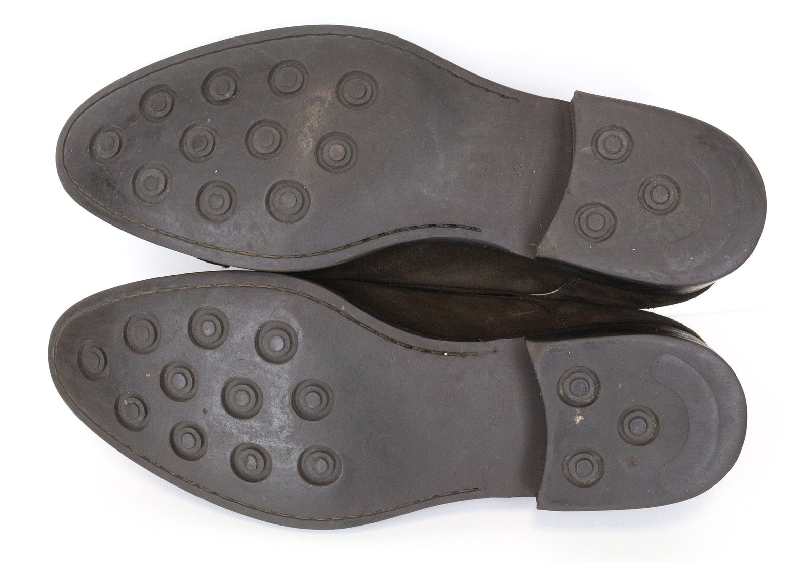 SUITSUPPLY Men's Formal Shoes EU44 Brown Suede Double-Buckle Low-Top Classic