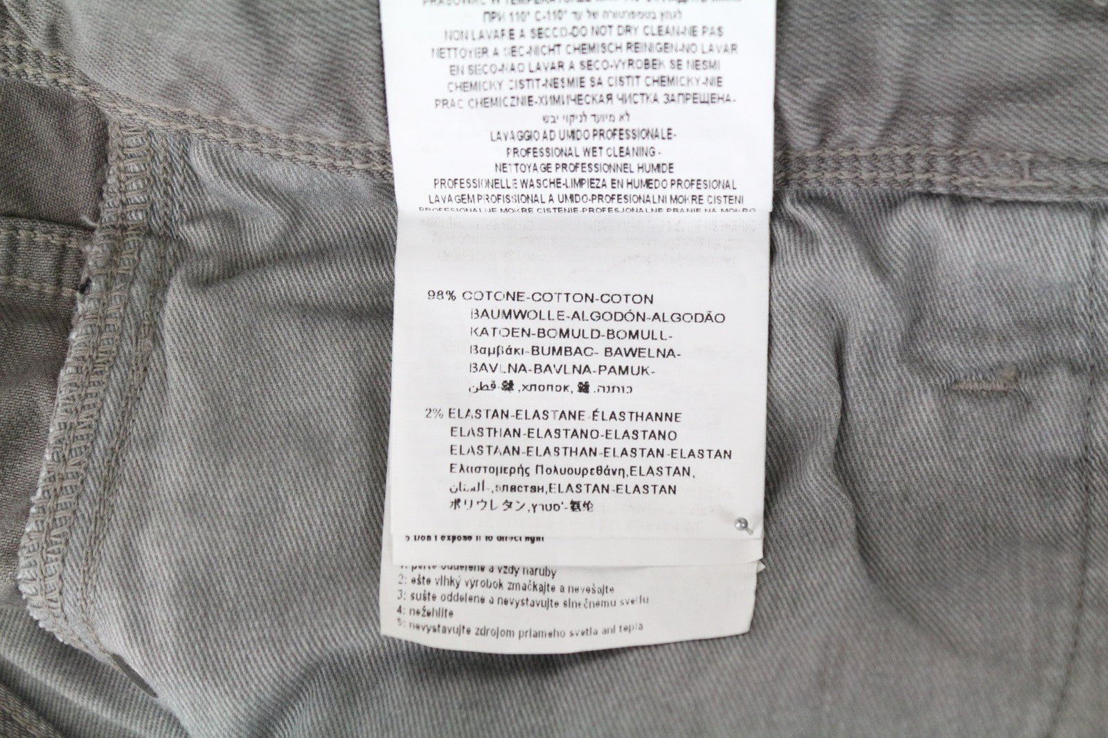 REPLAY Anbass Men's Jeans W29/L32 Grey Slim Fit Cotton Stretch Casual Denim