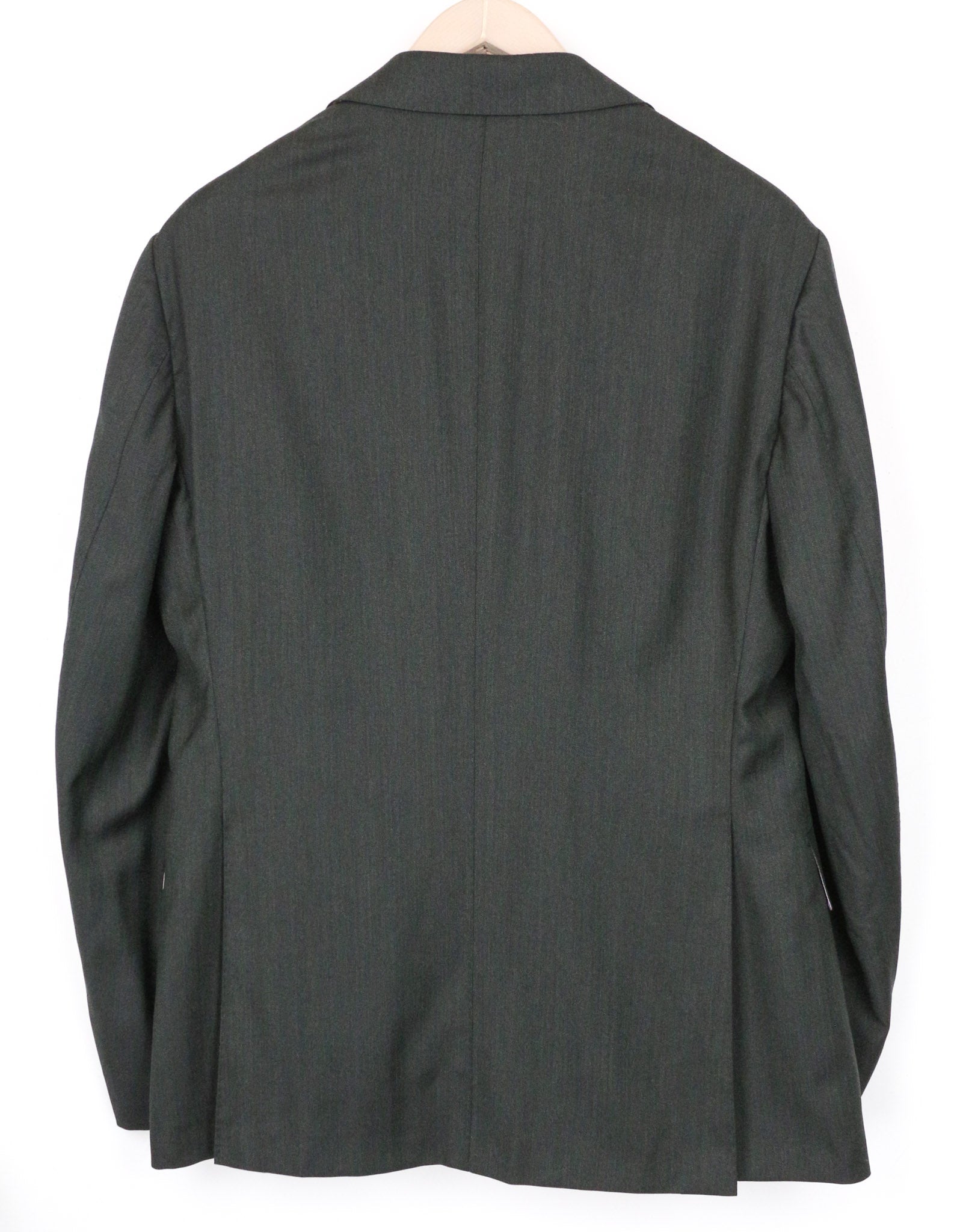 SUITSUPPLY La Spalla Men's Blazer UK42R Slim Green Pure Wool S130s Herringbone