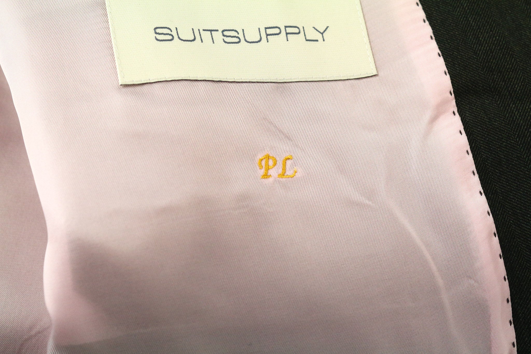 SUITSUPPLY La Spalla Men's Blazer UK42R Slim Green Pure Wool S130s Herringbone