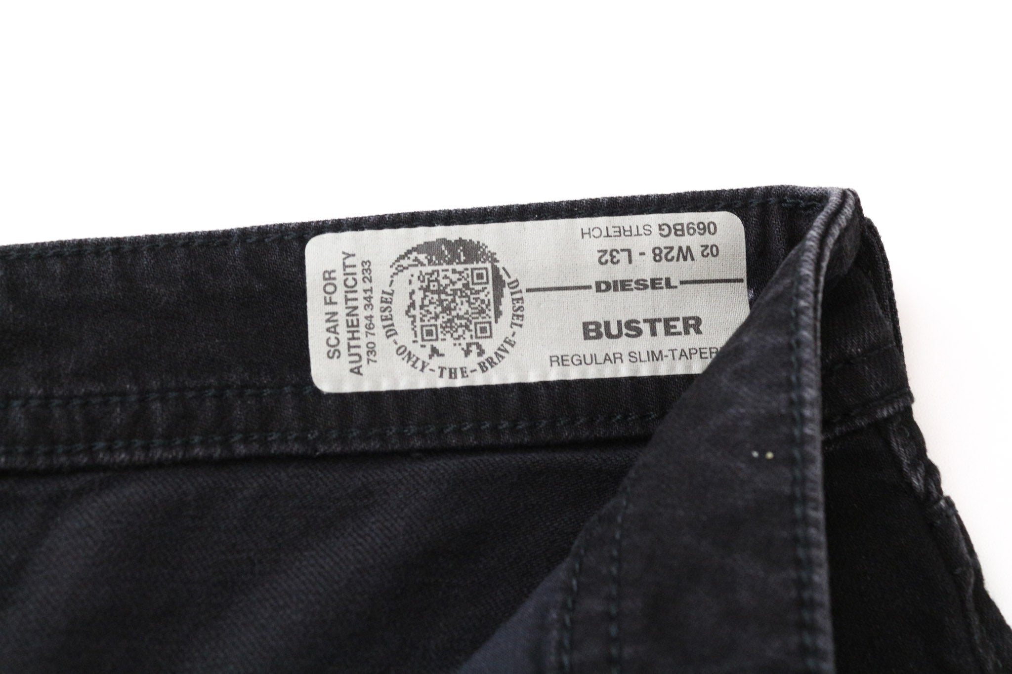 DIESEL Buster 069BG Men's Jeans W28/L32 Grey Regular Slim Tapered Stretch Fit
