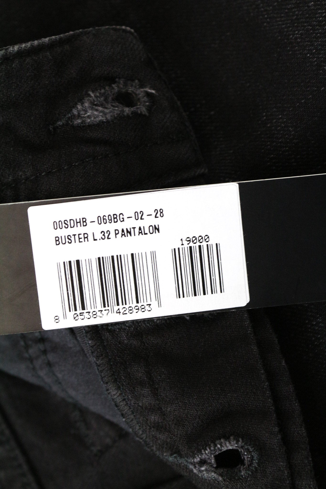 DIESEL Buster 069BG Men's Jeans W28/L32 Grey Regular Slim Tapered Stretch Fit