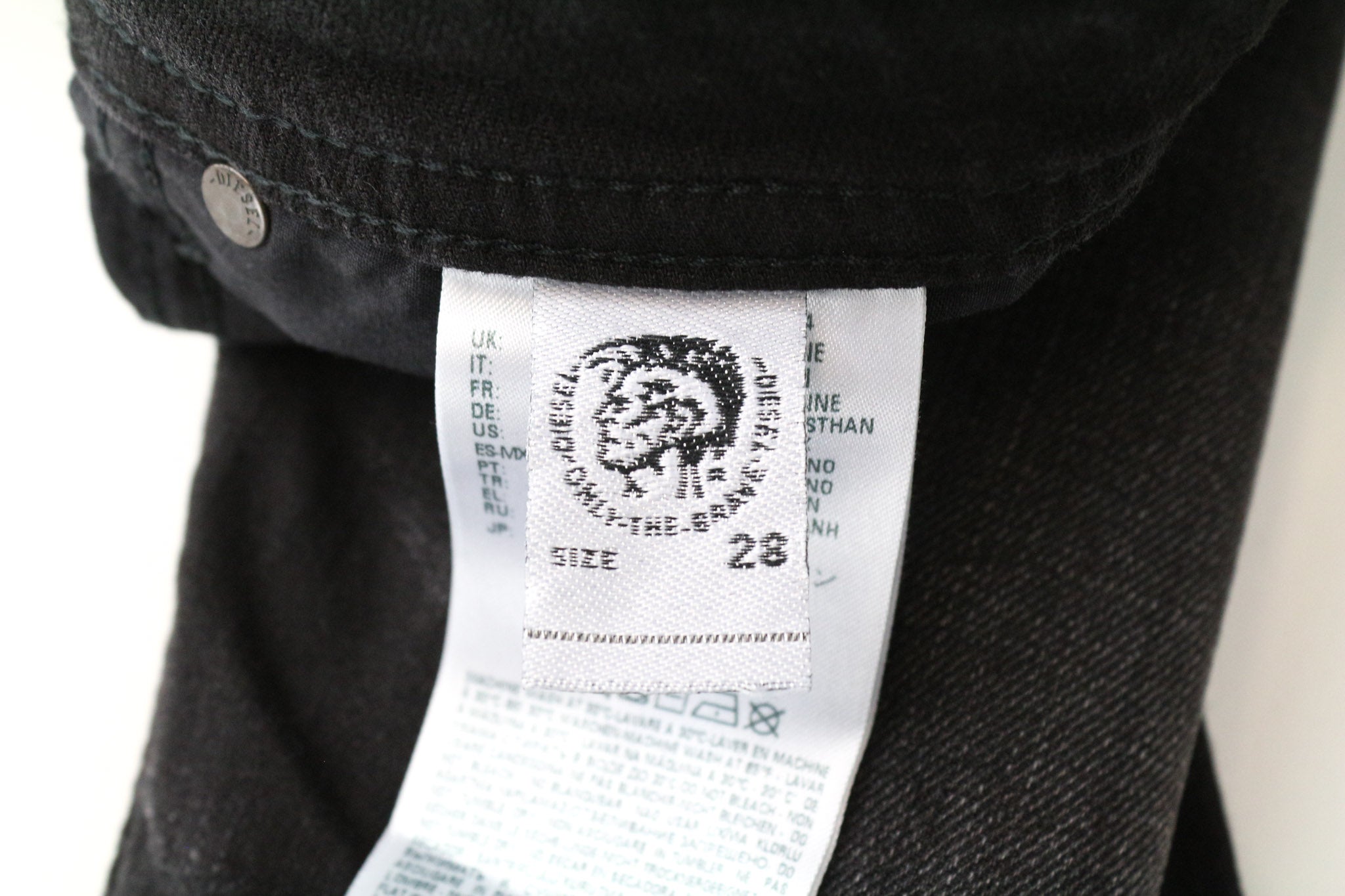 DIESEL Buster 069BG Men's Jeans W28/L32 Grey Regular Slim Tapered Stretch Fit