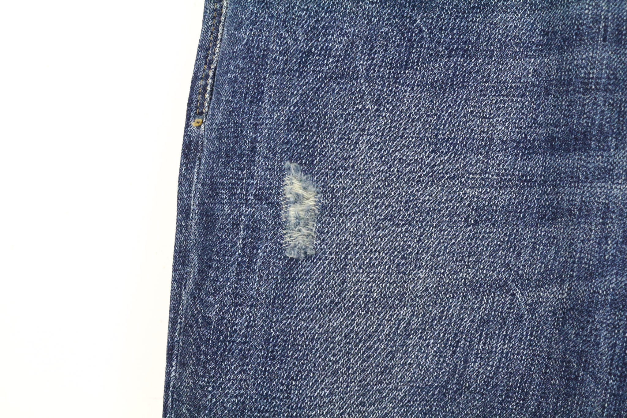 DIESEL Mharky 080AG Men's Jeans W29/L32 Slim Skinny Distressed Blue Non Stretch