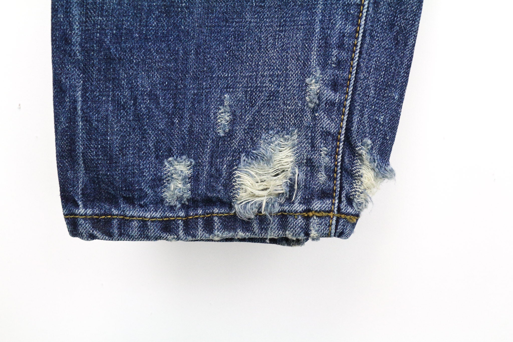 DIESEL Mharky 080AG Men's Jeans W29/L32 Slim Skinny Distressed Blue Non Stretch