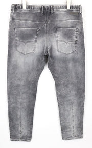 DIESEL Krooley-NE 0855B Men's Jeans W38 Grey Slim Carrot Fit Boys Jogg Sweat