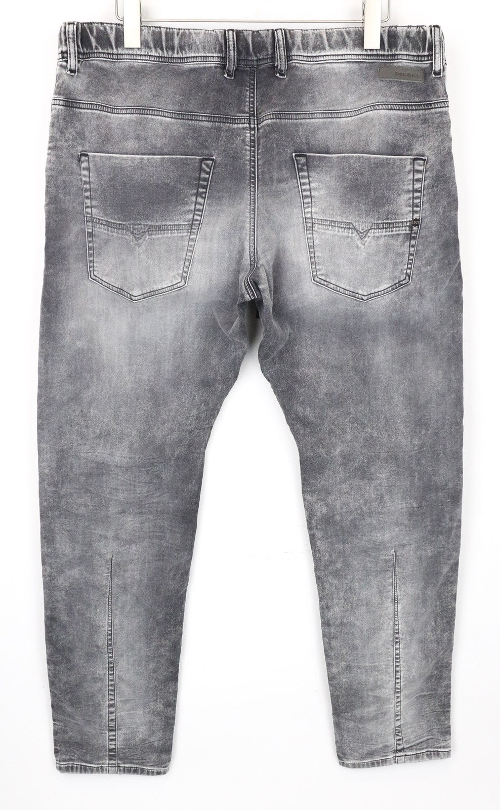 DIESEL Krooley-NE 0855B Men's Jeans W38 Grey Slim Carrot Fit Boys Jogg Sweat
