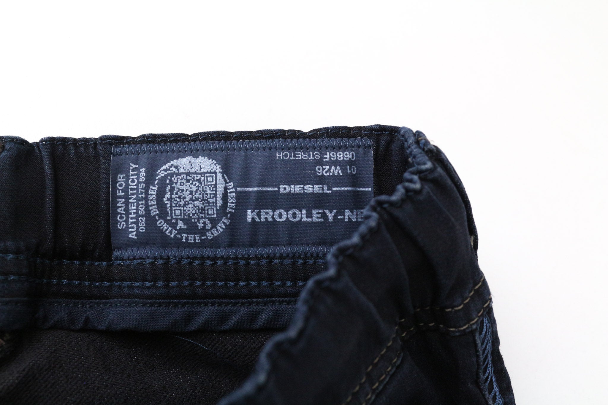 DIESEL Krooley-NE 0686F Men's Jeans W26 Boys Blue Slim Carrot Jogg Sweat Stretch