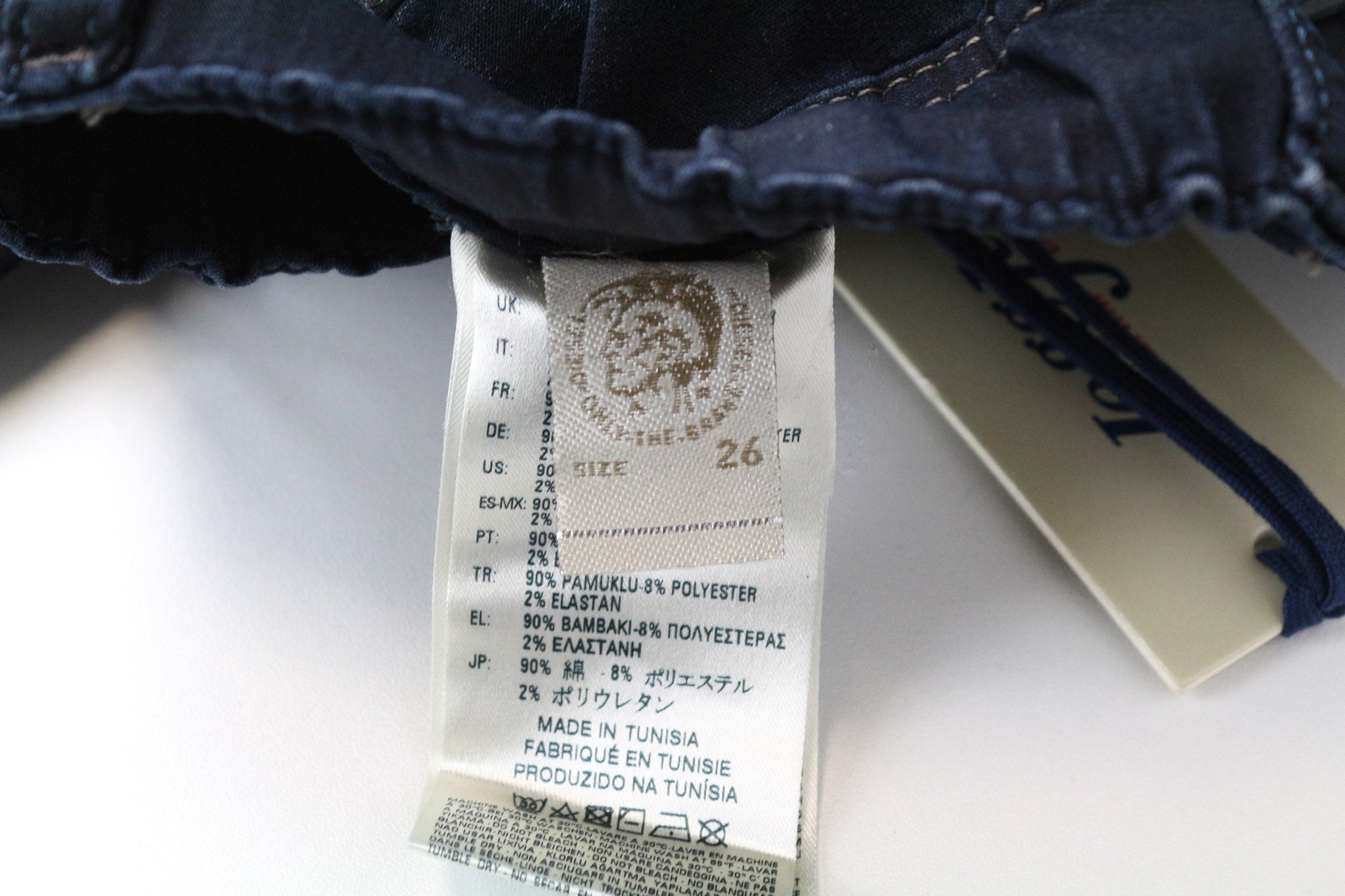 DIESEL Krooley-NE 0686F Men's Jeans W26 Boys Blue Slim Carrot Jogg Sweat Stretch