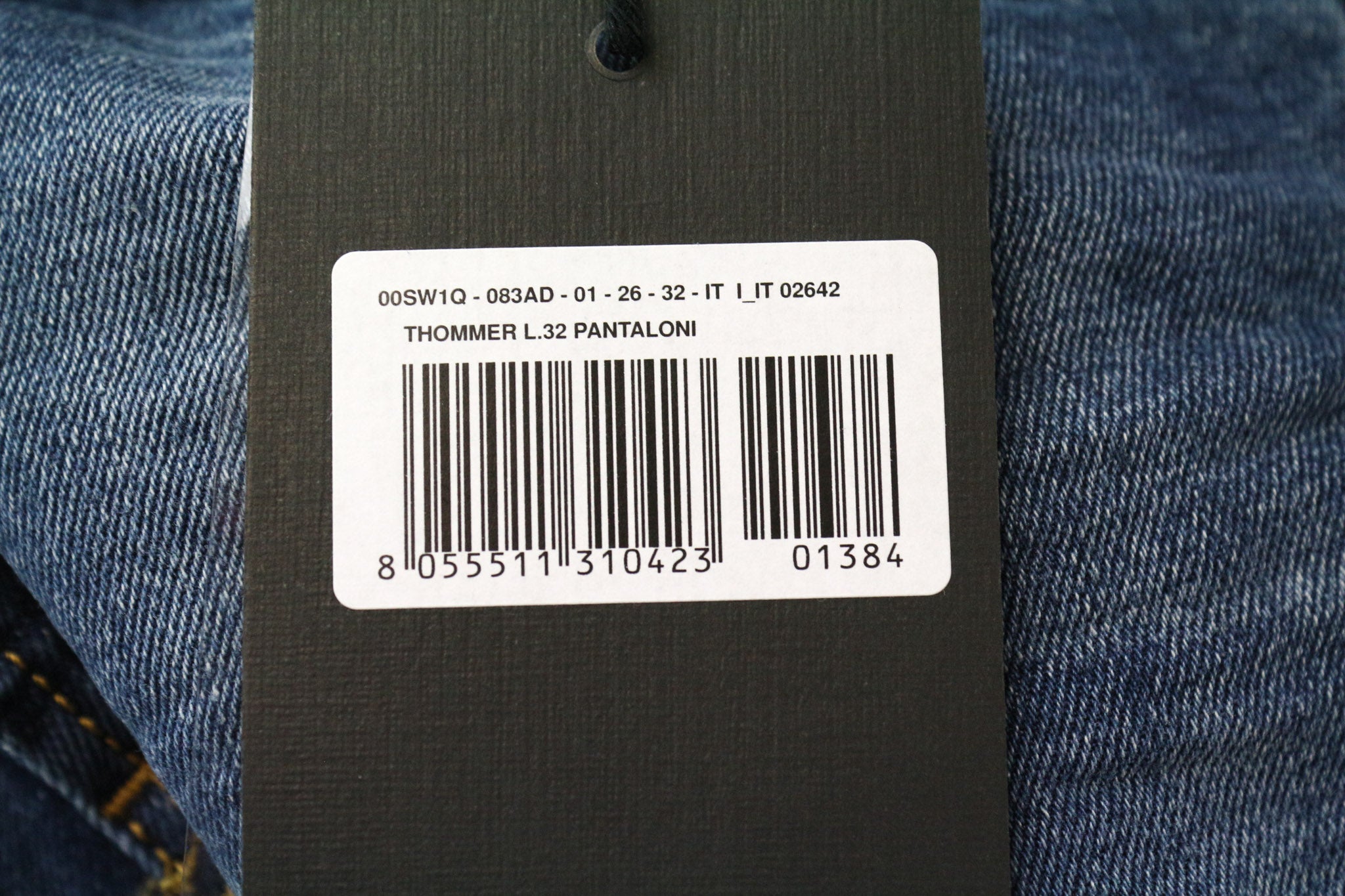 DIESEL Thommer 083AD Men's Jeans W26/L32 Slim Skinny Mid Blue Boys Zip Fly Fit