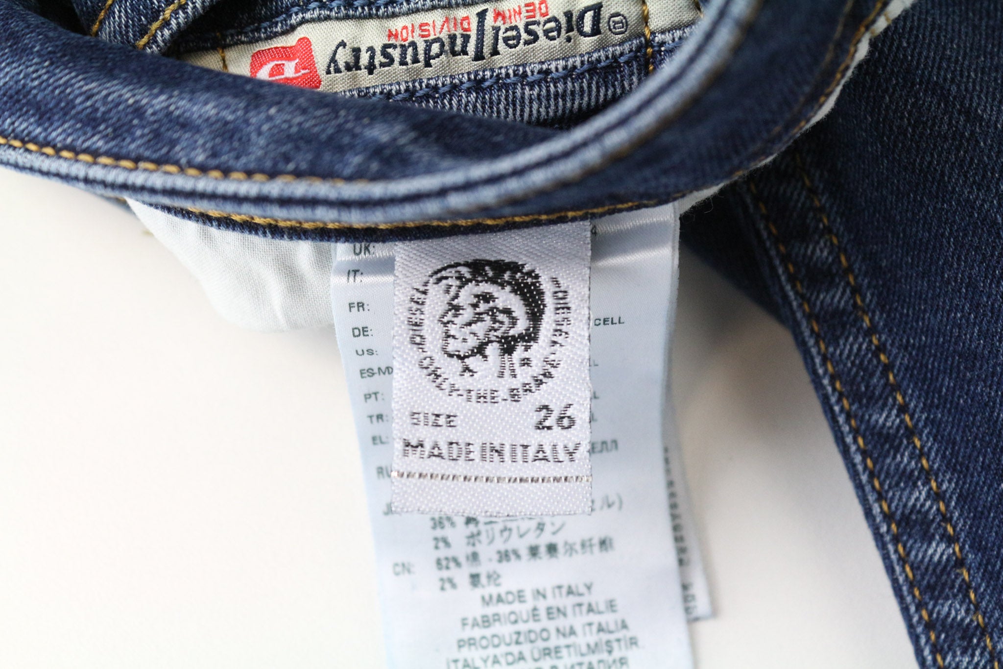 DIESEL Thommer 083AD Men's Jeans W26/L32 Slim Skinny Mid Blue Boys Zip Fly Fit