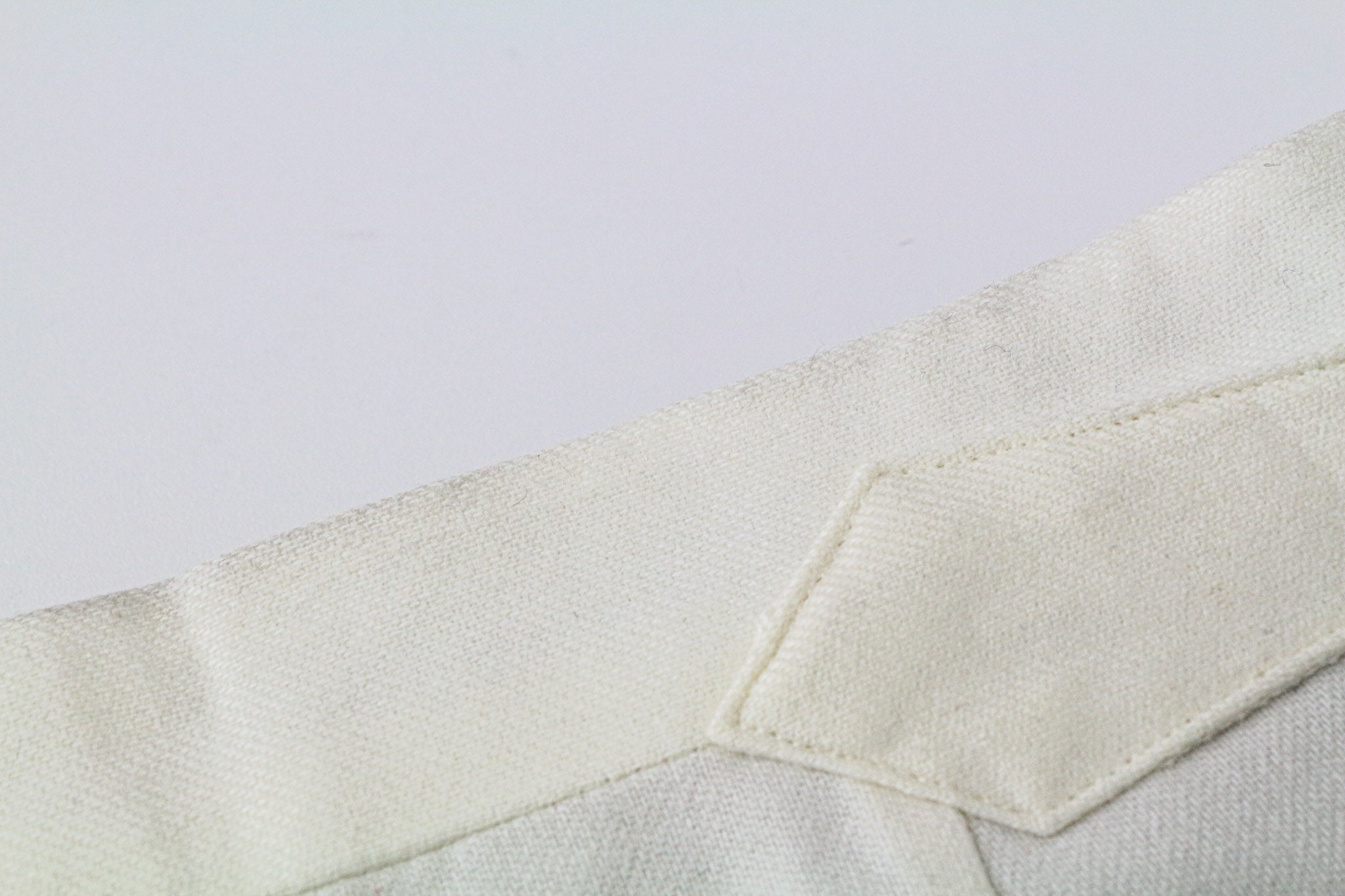 SUITSUPPLY Havana Men's Suit UK38R Slim Off-White Wool Flannel 2-Piece Jetted