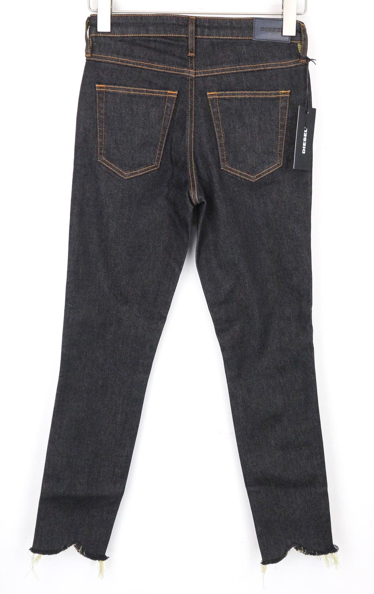 DIESEL Babhila 084XK Women's Jeans W25/L32 Slim Skinny Raw Hem Blue Stretch