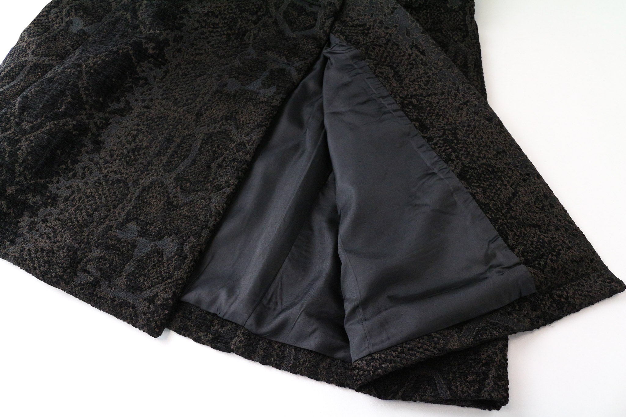 DESIGUAL Etro Women's Coat EU38 Mid-Length Brown Jacquard Animal Print Designer