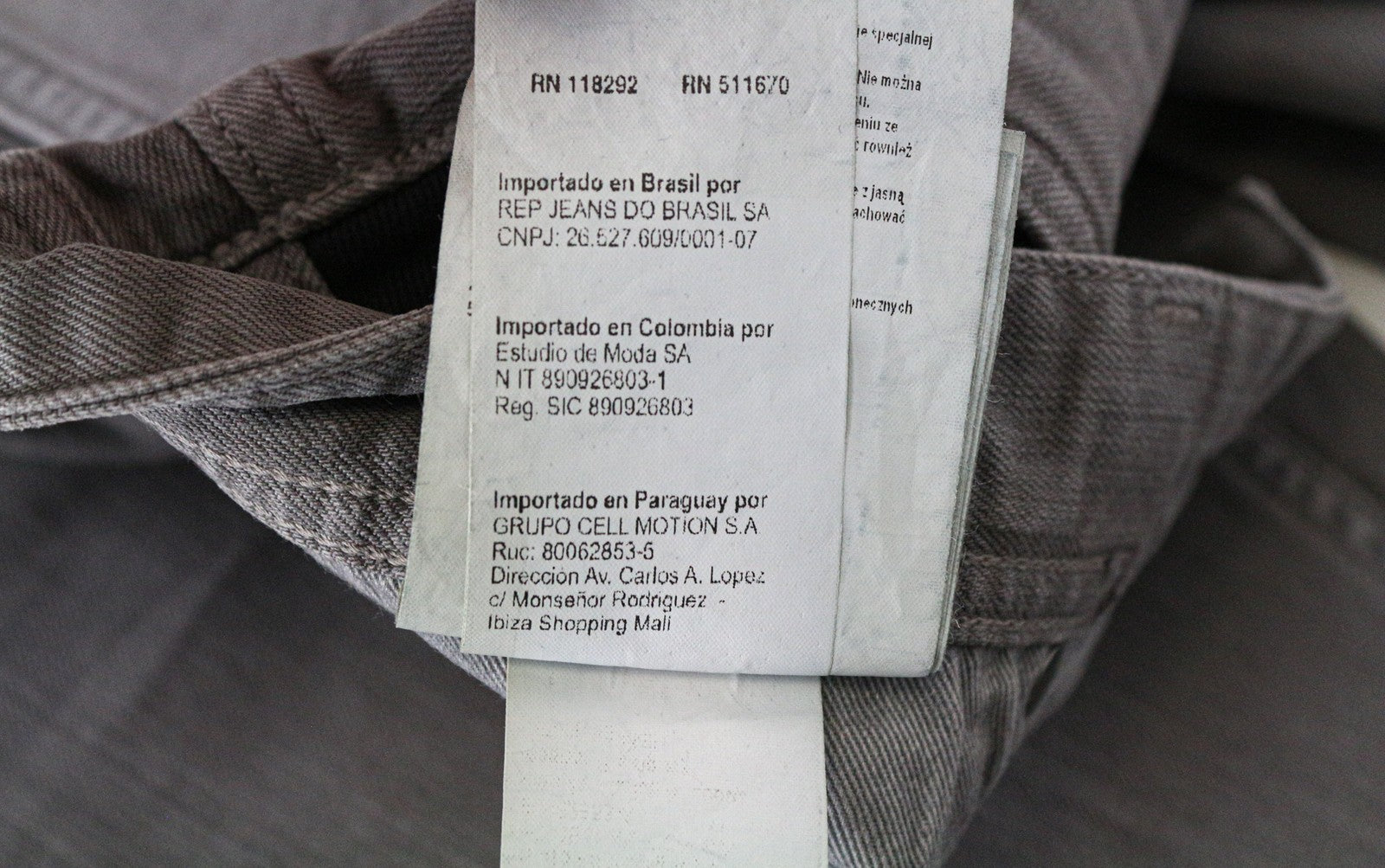 REPLAY Grover Men's Jeans W30/L34 Light Grey Slim Straight Fit Button Fly Denim