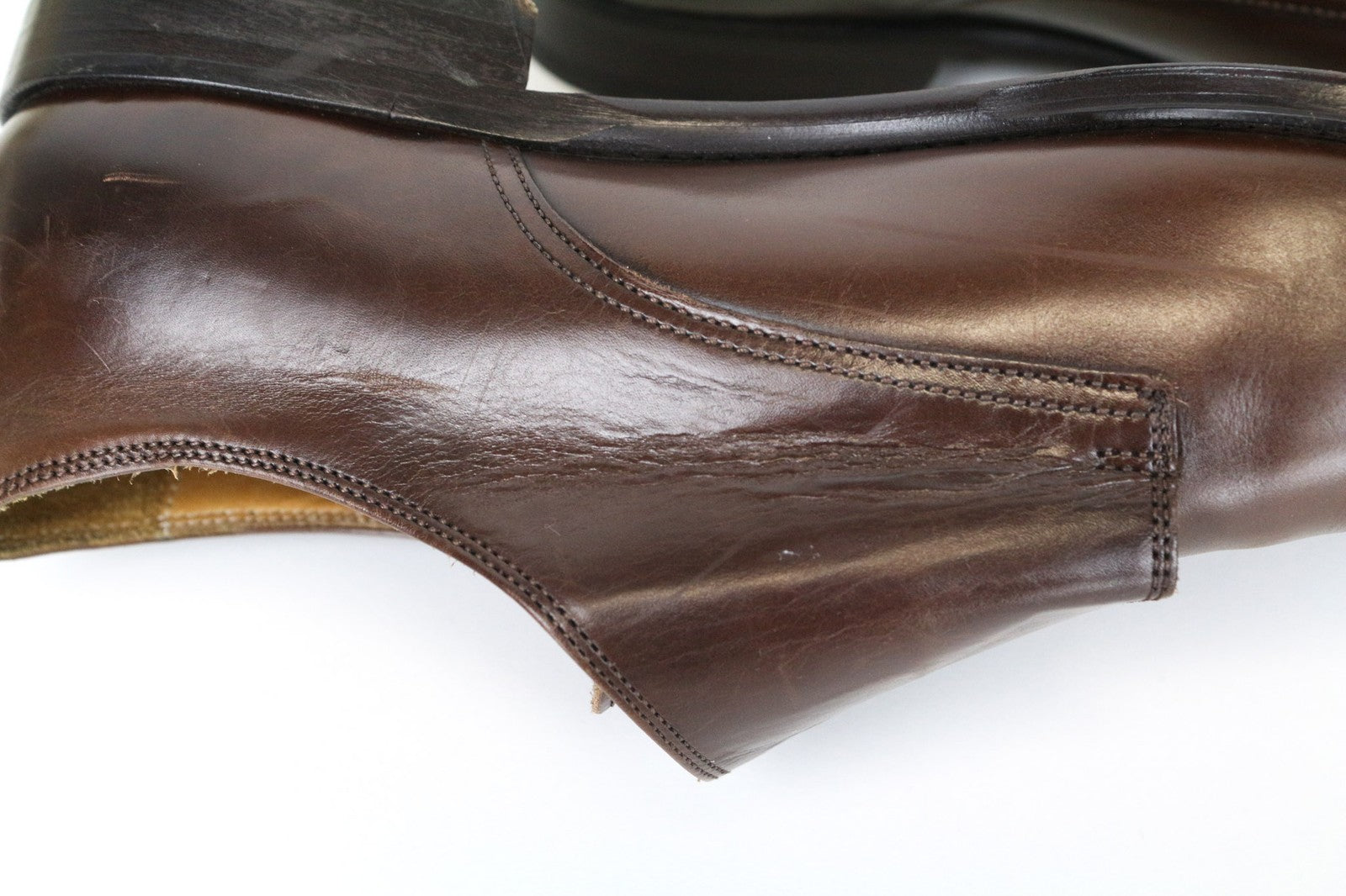 SUITSUPPLY Men's Shoes EU40.5 Brown Formal Leather Double Monk Strap Classic