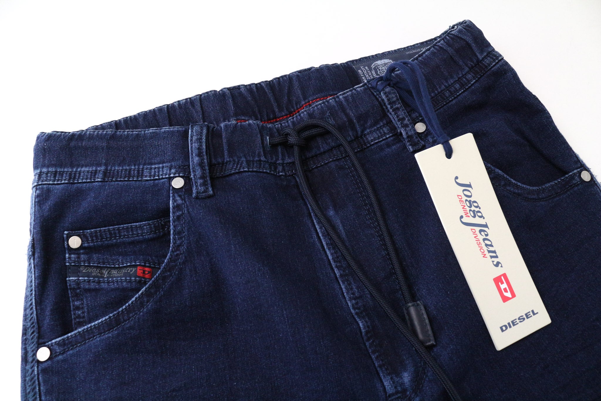 DIESEL Krooley-NE 0687D Men's Jeans W26 Slim Carrot Blue Boys Jogg Sweat Stretch