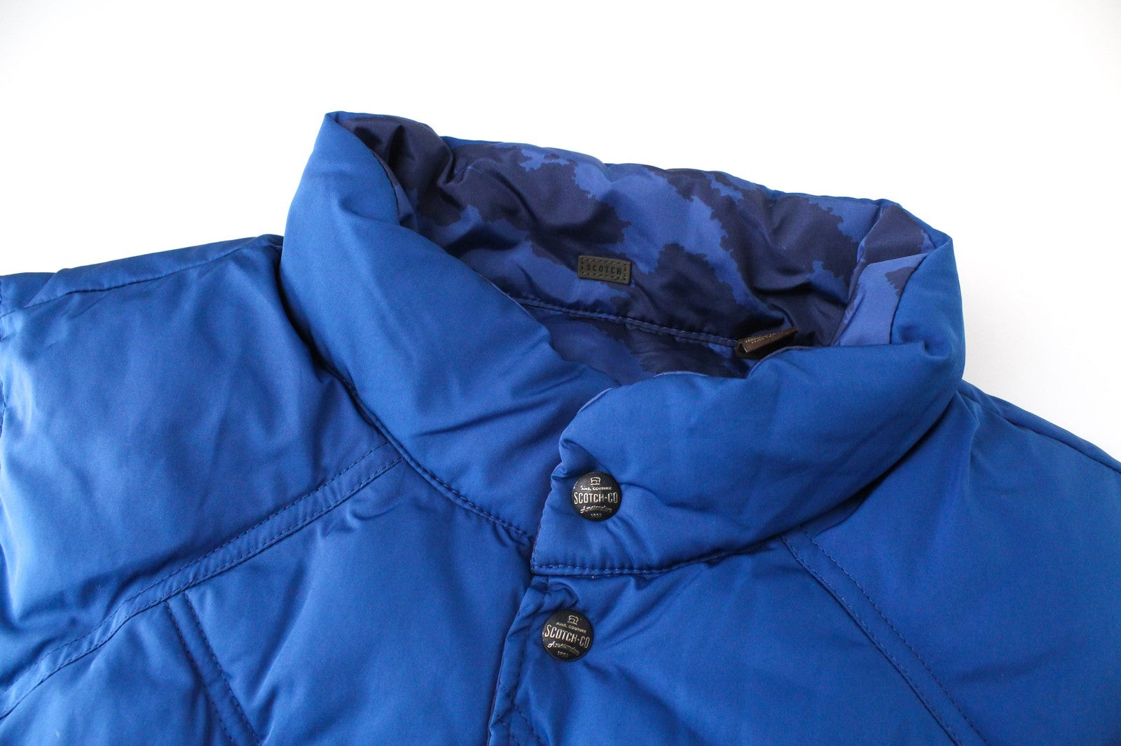 SCOTCH & SODA Ams Couture Men's L Waistcoat Blue Reversible Sleeveless Vest