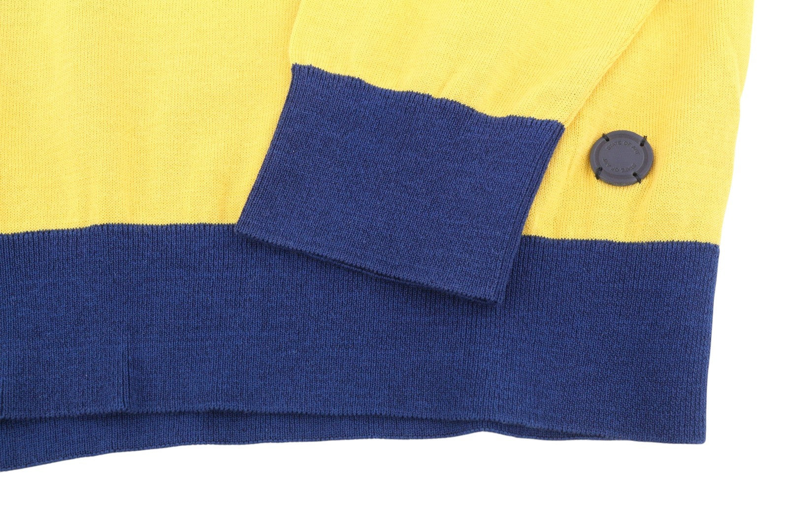 STATE OF ART Men Jumper L Colourful Striped Crew Neck Tight-Knit Logo Pullover