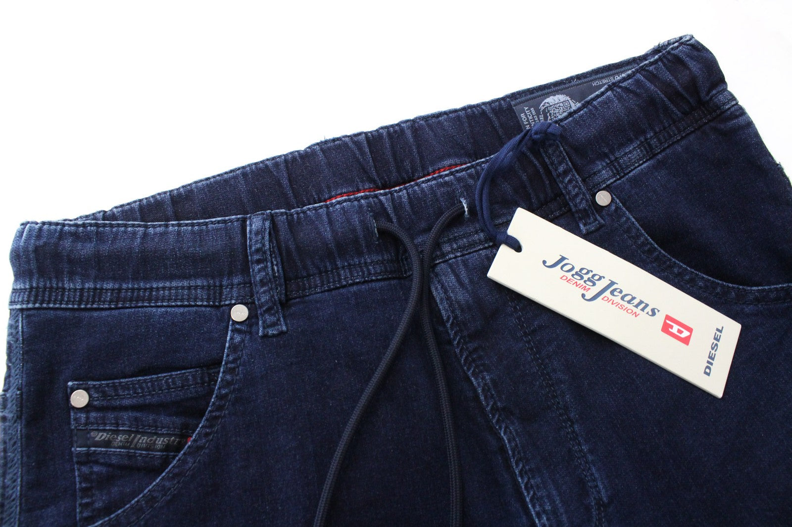 DIESEL Krooley-NE 0687D Men's W28 Jogg Sweat Blue Wash Slim Fit Cotton Stretch