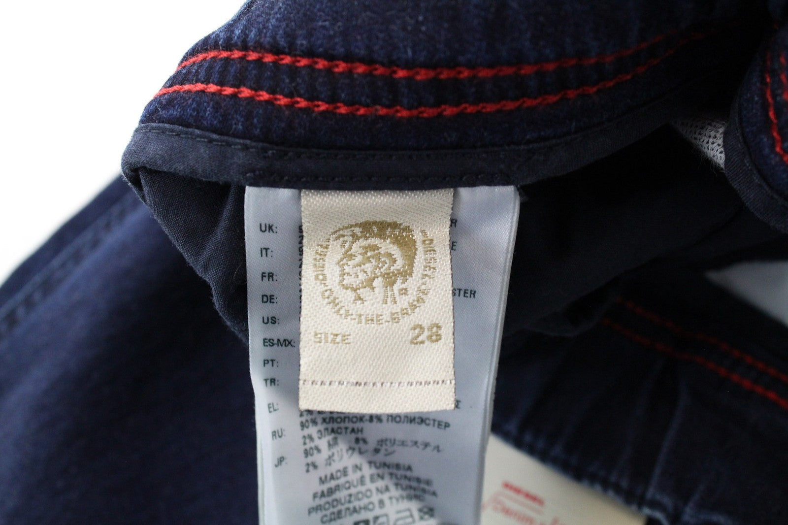 DIESEL Krooley-NE 0687D Men's W28 Jogg Sweat Blue Wash Slim Fit Cotton Stretch