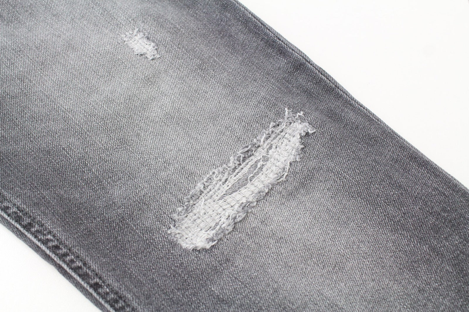 DIESEL D-Eetar 0890F Men's W28/L30 Jeans Ripped Grey Cotton Stretch Tapered Fit