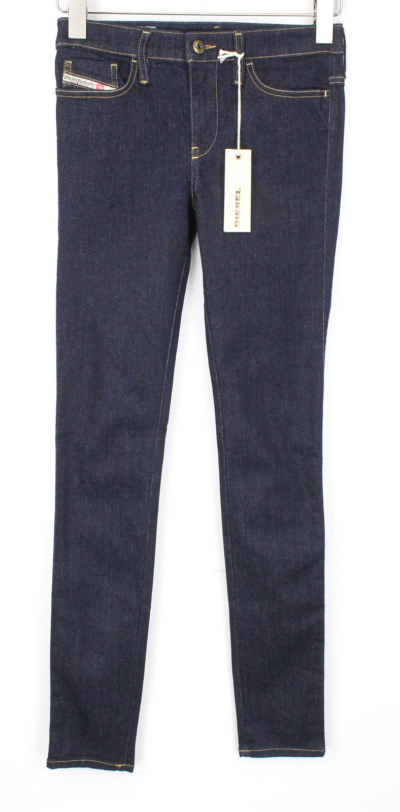 DIESEL Skinzee 0813C Women's W26/L32 Jeans Super Slim Stretch Blue Skinny Cotton