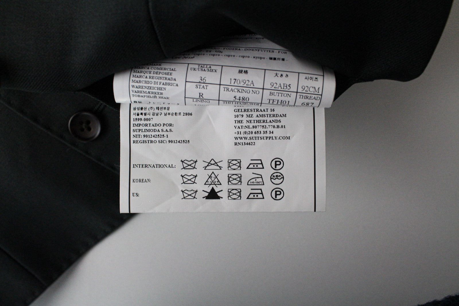 SUITSUPPLY Ferrara Men's UK36R Suit 2 Piece Waistcoat Trousers Pure Wool Green