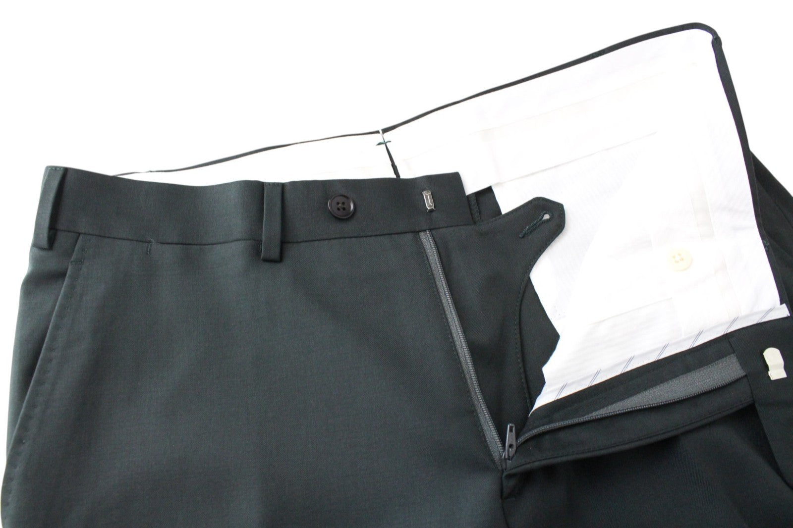 SUITSUPPLY Ferrara Men's UK36R Suit 2 Piece Waistcoat Trousers Pure Wool Green