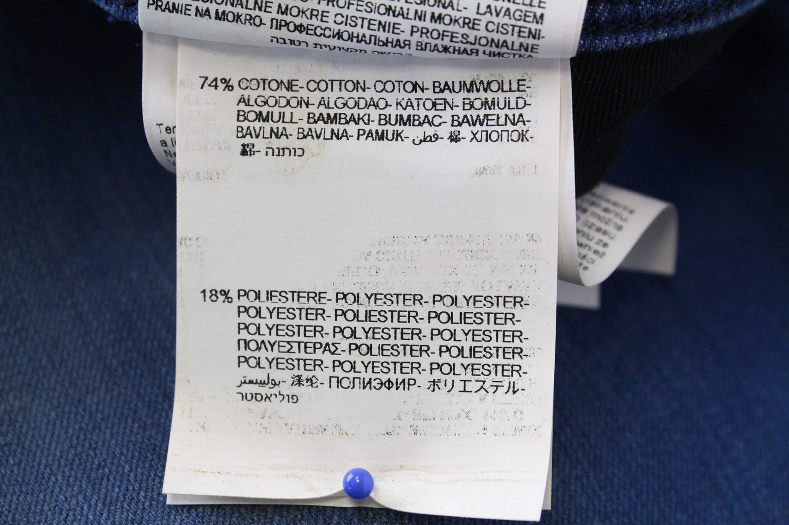 REPLAY Anbass Men's W30/L32 Jeans Slim Fit 5-Pocket Stretch Blue Washed Cotton