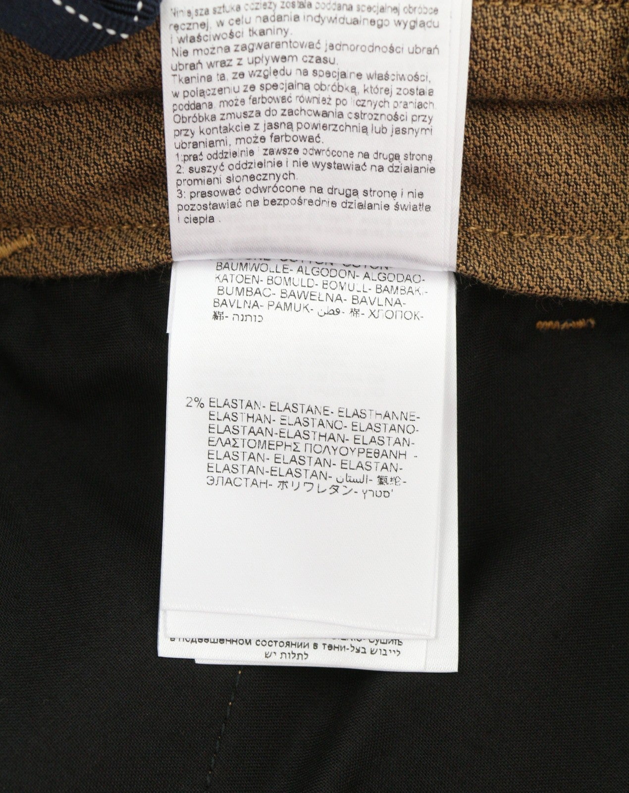 REPLAY M9735 Men Trousers W30/L30 Brown Corduroy Slim Fit Button Fly Casual