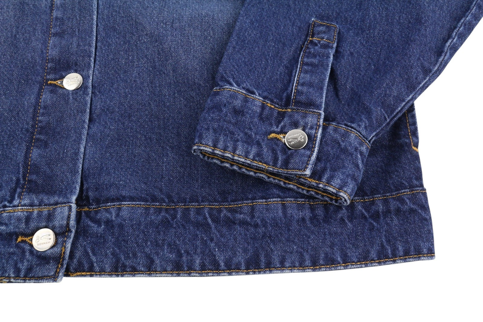 DENHAM Century Trucker Women Jacket M Denim Blue Washed Oversized Button-Up