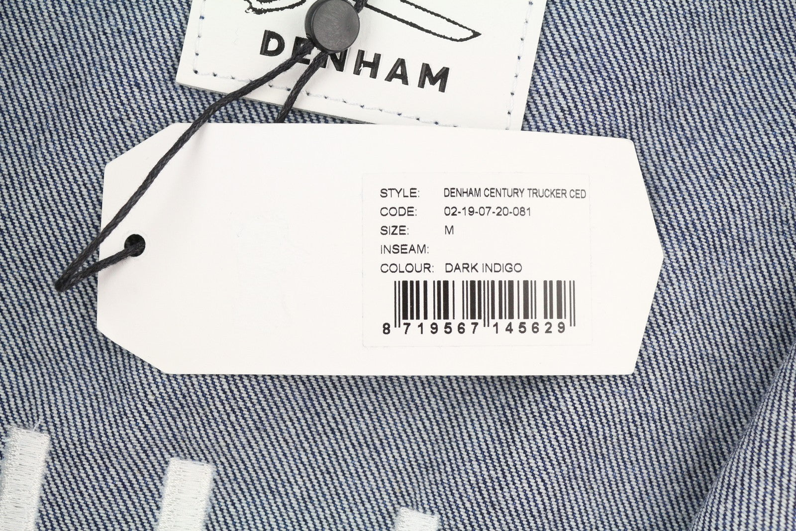 DENHAM Century Trucker Women Jacket M Denim Blue Washed Oversized Button-Up