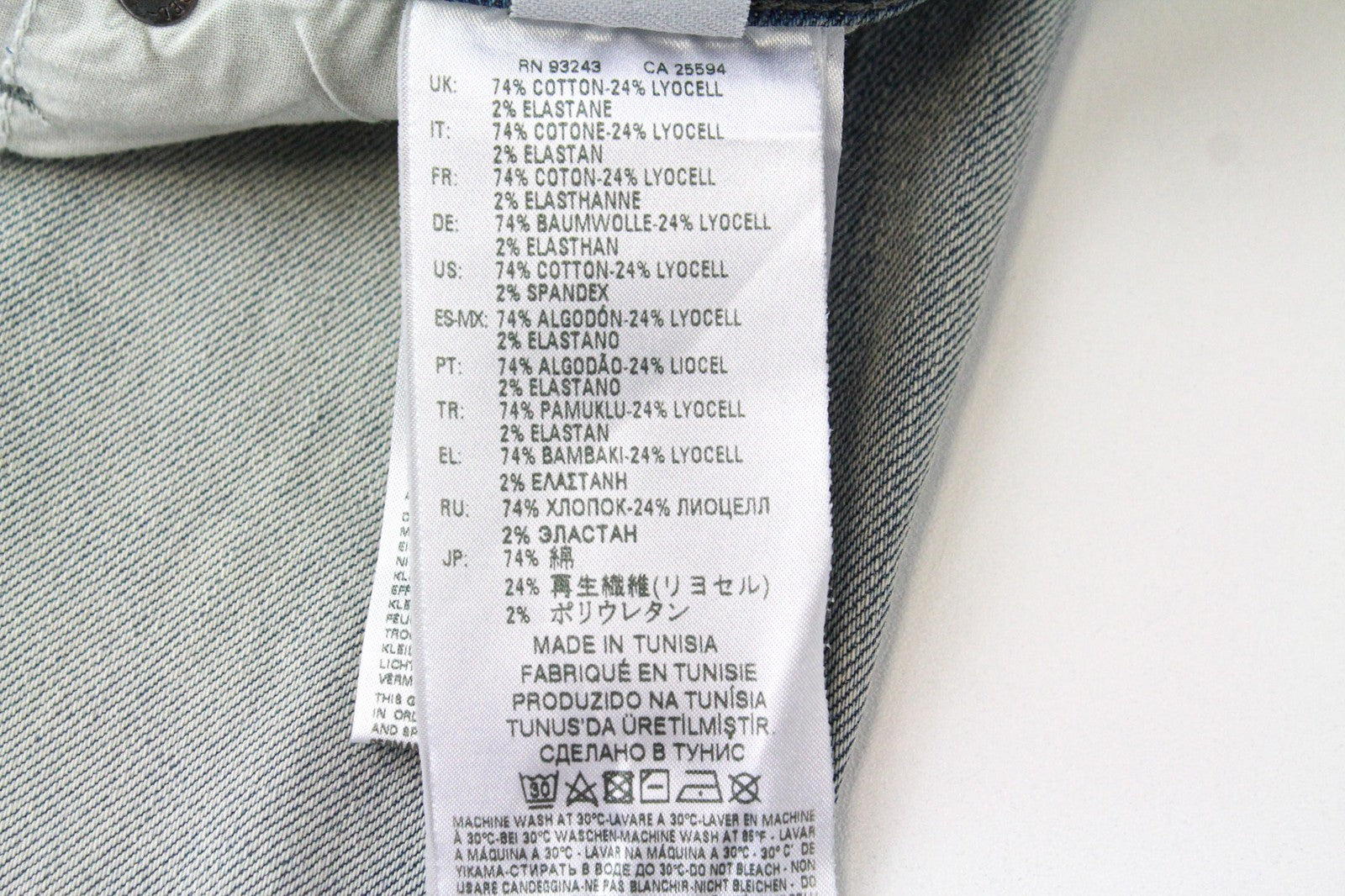 DIESEL D-Strukt 081AP Men's W29/L32 Jeans Distressed Tapered Slim Stretch Blue