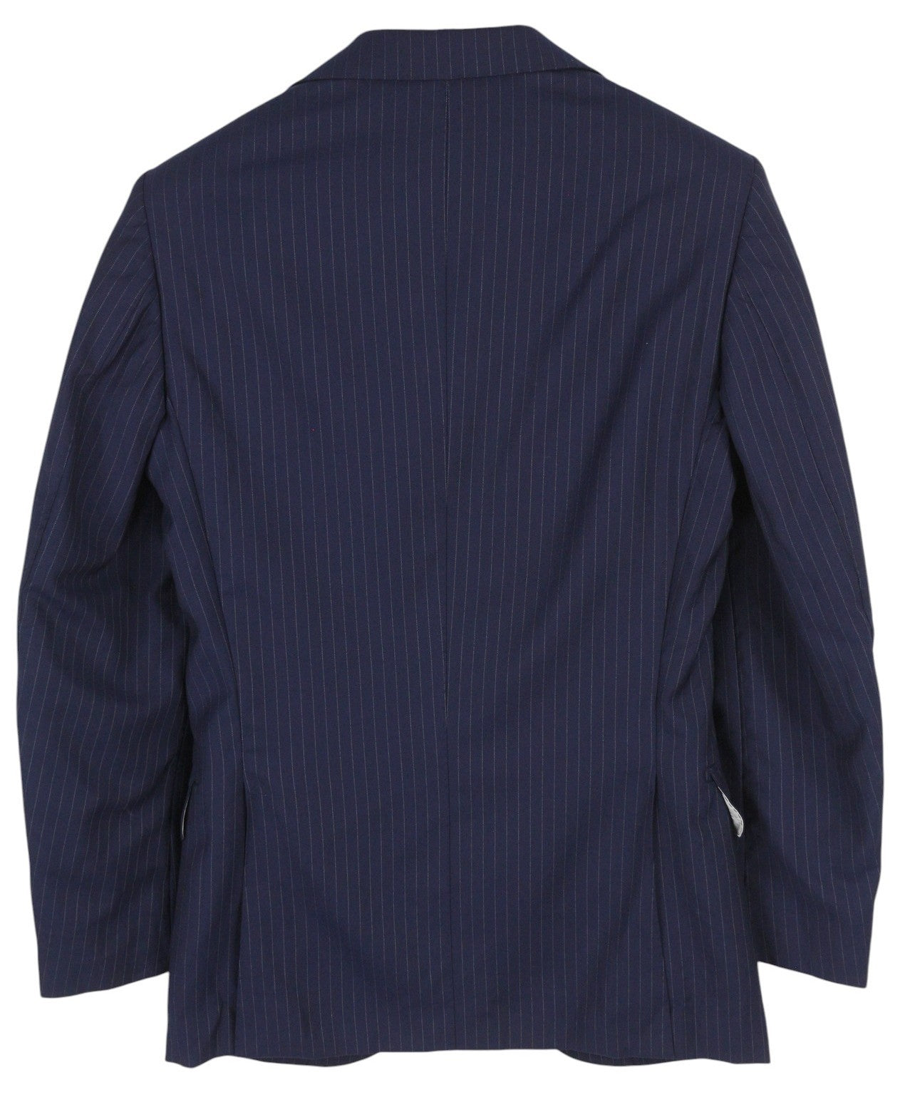 SUITSUPPLY Lazio Single Breasted Men Blazer UK32R Blue Wool Slim Fit Pinstriped