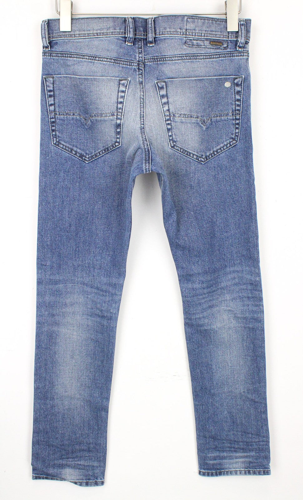 DIESEL Tepphar 0842H Men's W27/L30 Jeans Slim Carrot Fit Button Light Blue