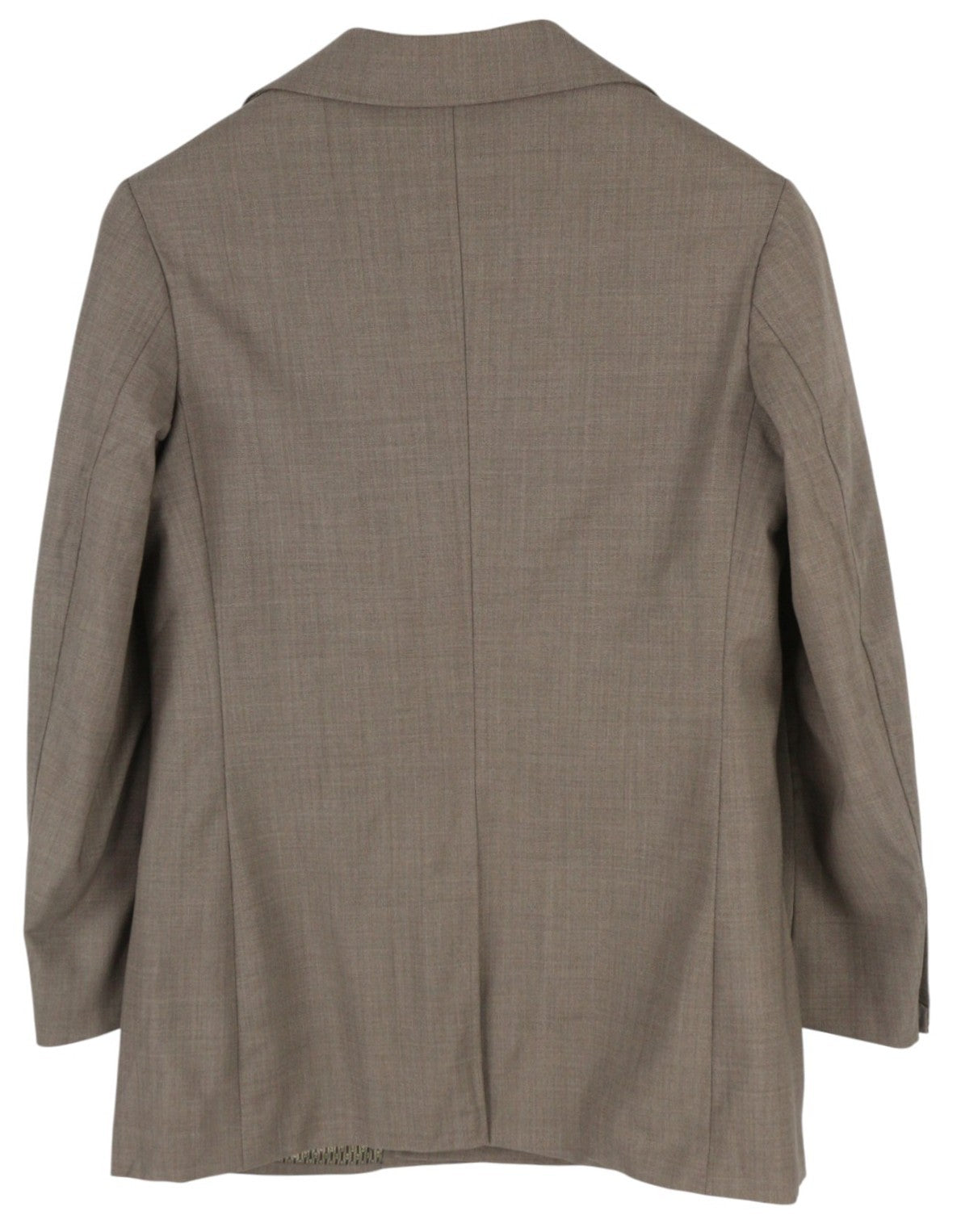 SUITSUPPLY La Spalla Men Blazer UK34S Brown Wool Double-Breasted Peak Lapel